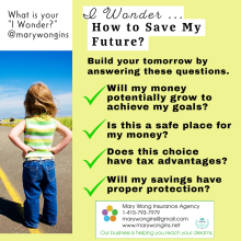 I Wonder – How to Save My Future?