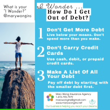 I Wonder – How to Get Out of Debt